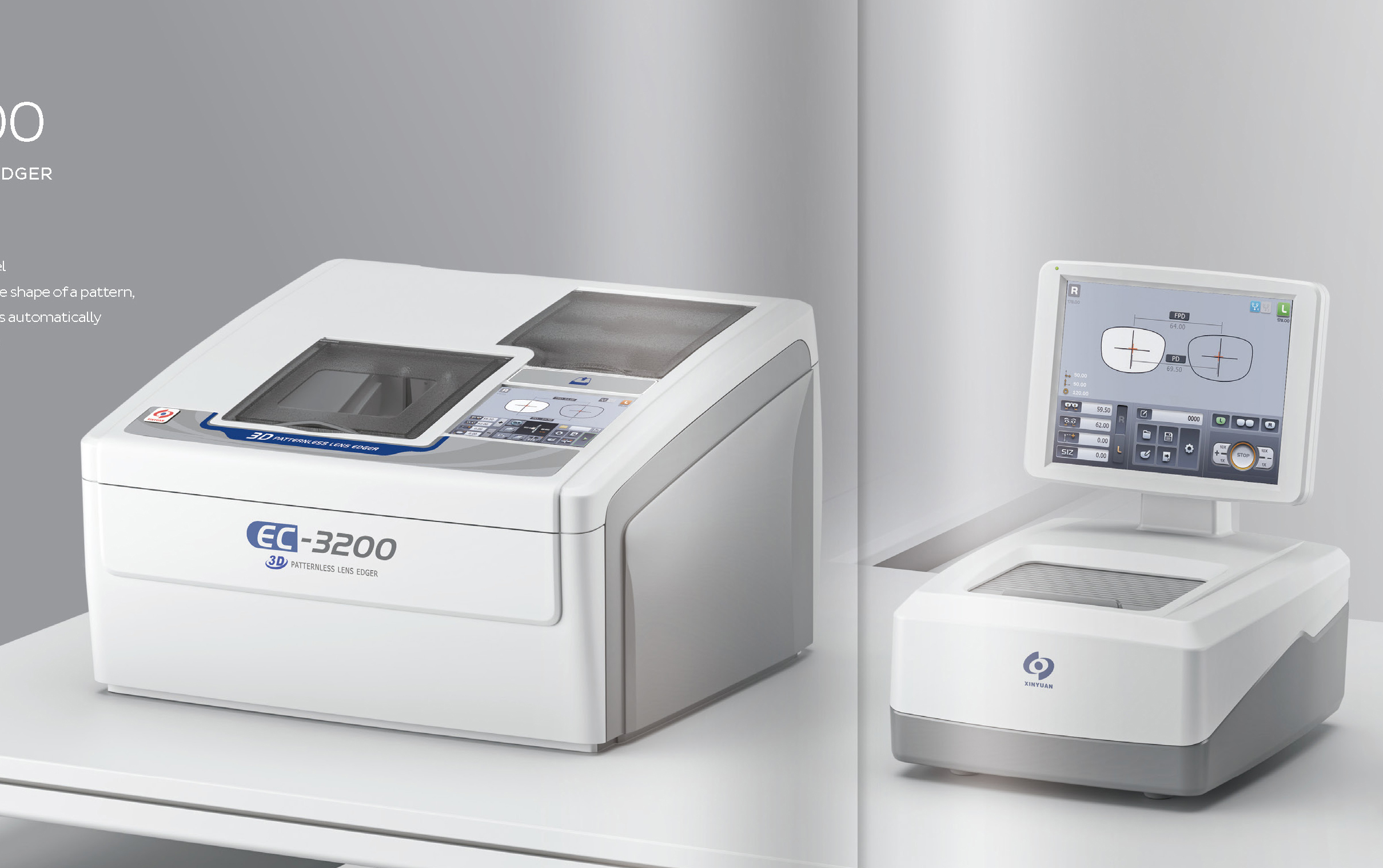 EC-3200 patternless lens edger 